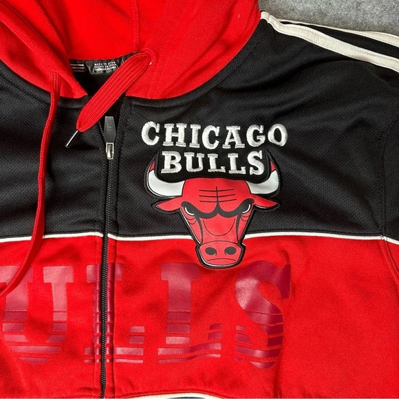 Adidas  Men's Chicago Bulls Full Zip Hoodie Jacket.  Sz: XXL - Picture 3 of 8